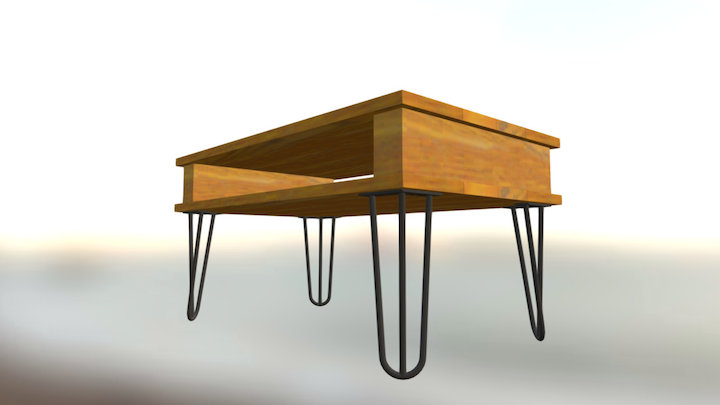 Pallet coffee table 3D Model