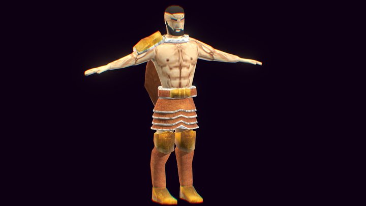 Barbarian PSX 3D Model