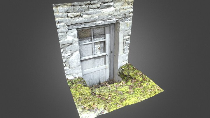 Mâlain barn small door 3D Model