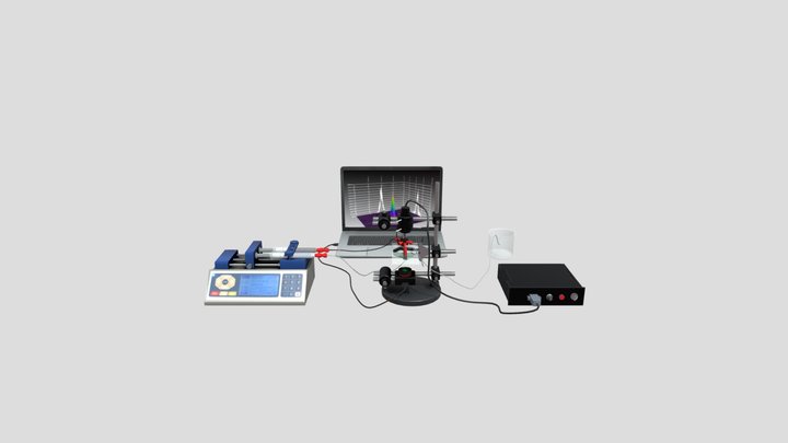 Microfluidic  laser system 3D Model