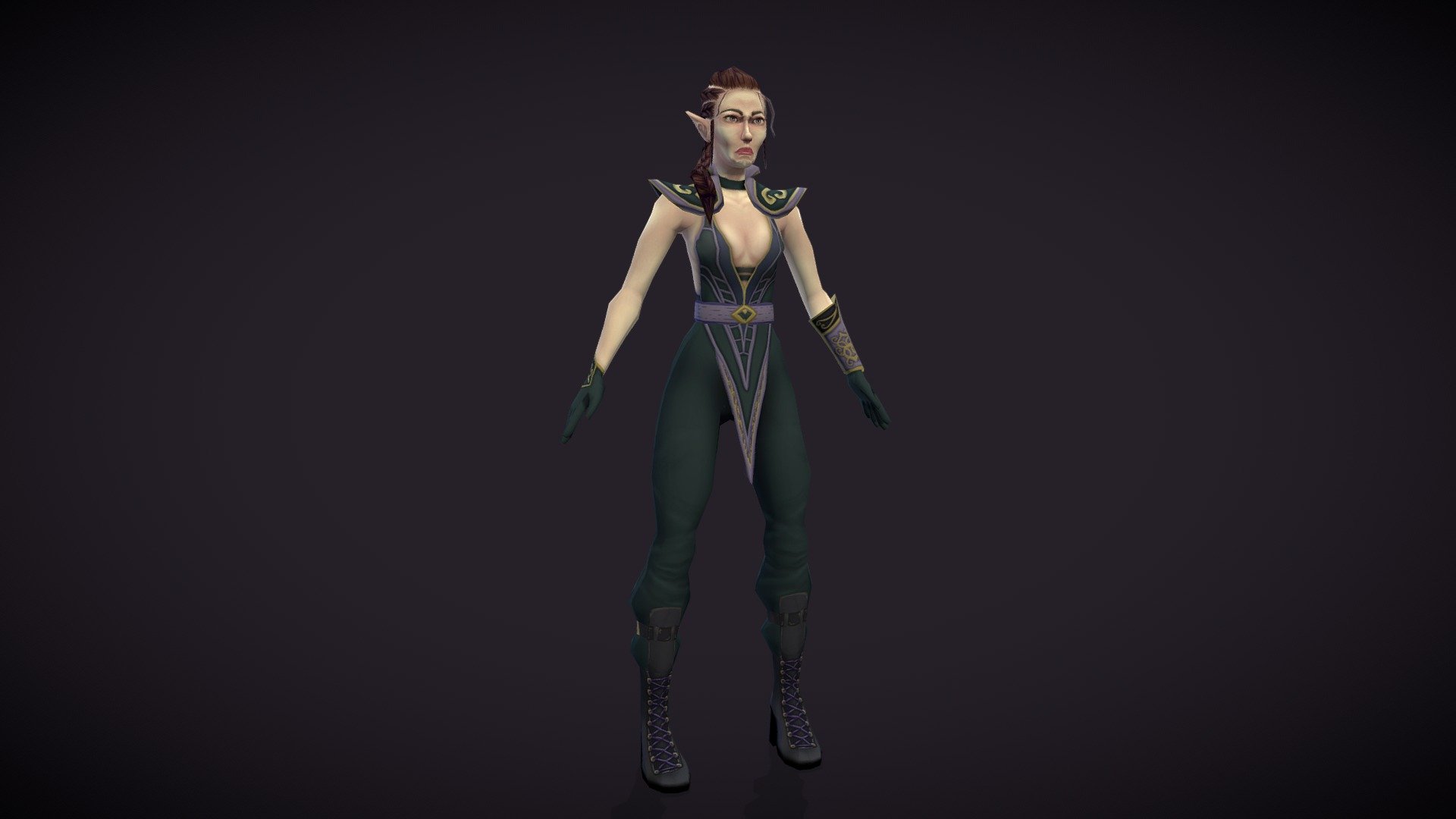 Elf Character — Sketchfab embed 3D viewer