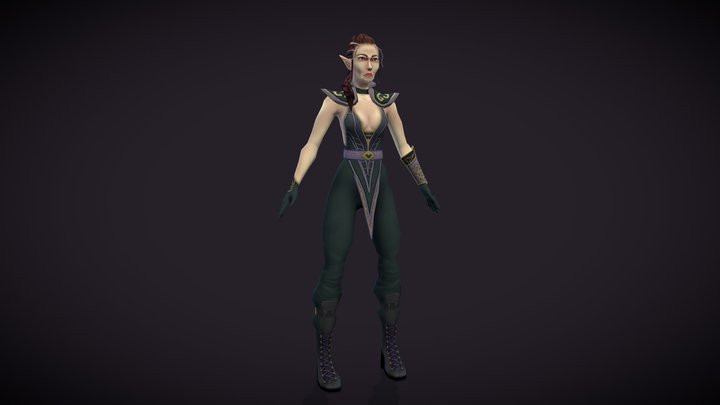 Elf Character 3D Model