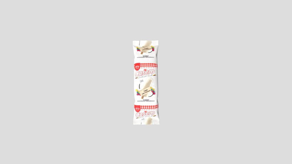 Casero Coco Sabor Artesanal Packaging