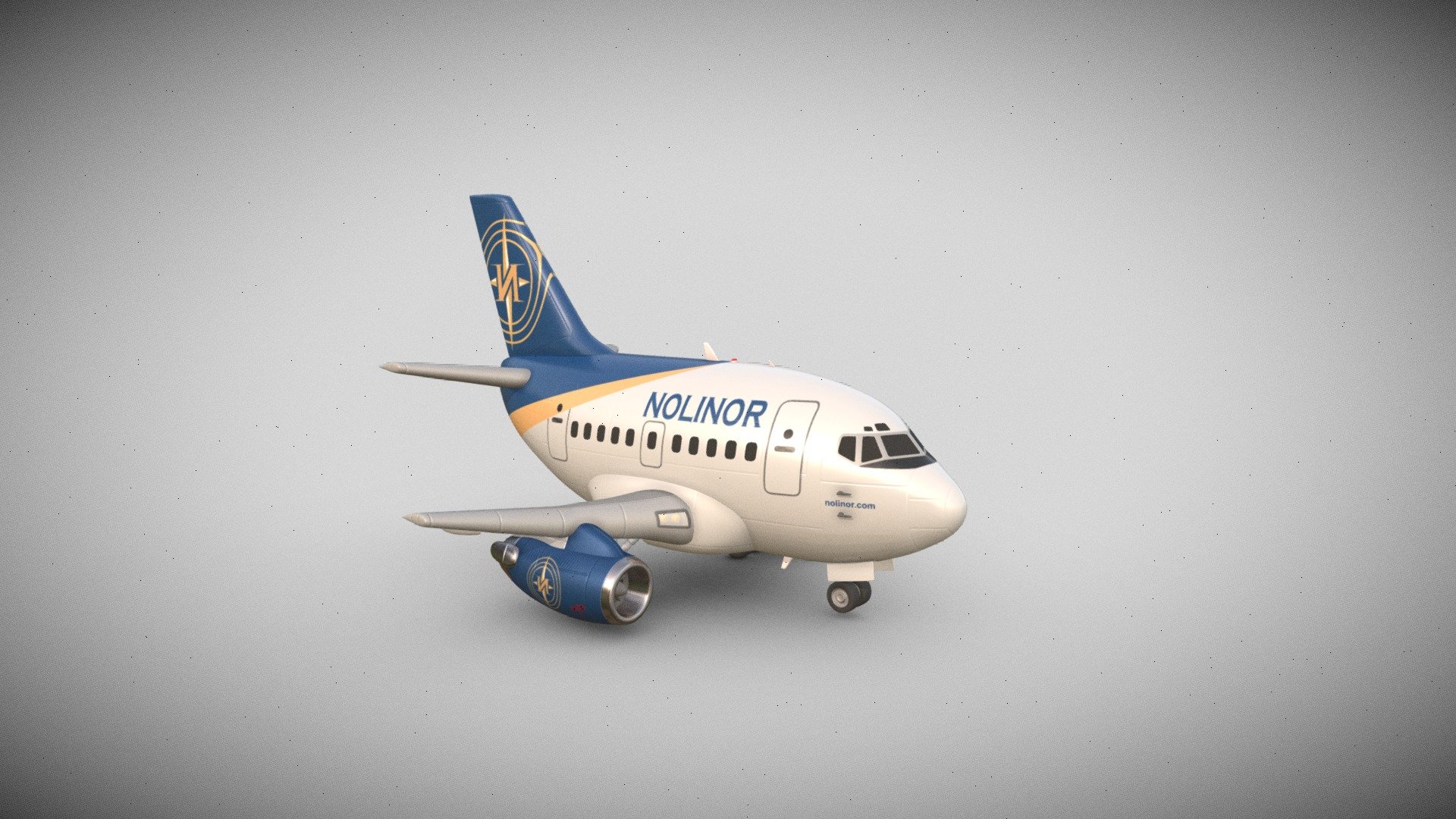 Mini Boeing 737 - 200 Nolinor - Buy Royalty Free 3D model by Sofyan ...