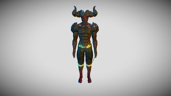 God of the Hell 3D Model