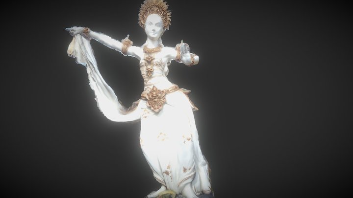 Balinese Dancer statue at Taxa Inn 3D Model