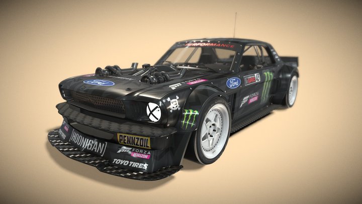 Hoonicorn- A tribute to Ken Block (Updated) 3D Model