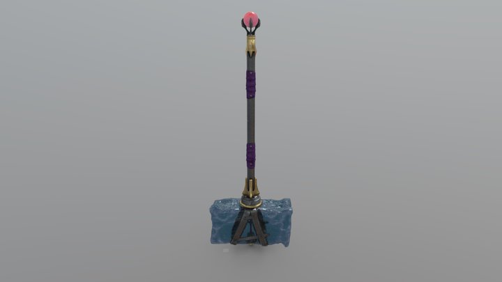 Ashton Greymoore's Crystal Warhammer 3D Model