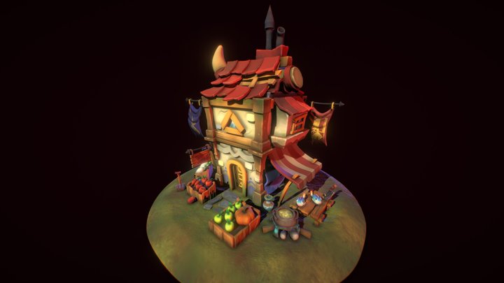 Zbrush Sculpt : THE STOREFRONT 3D Model