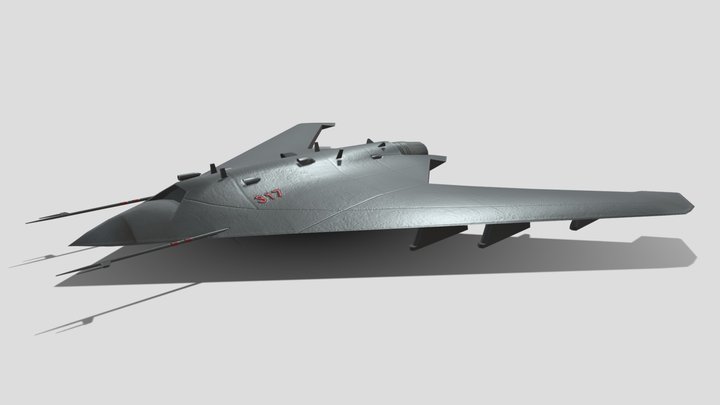 Sukhoi S-70 Okhotnik – Gratis 3D-model STL
