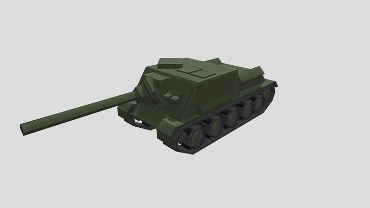 Su-100 Afghan pack 3D Model