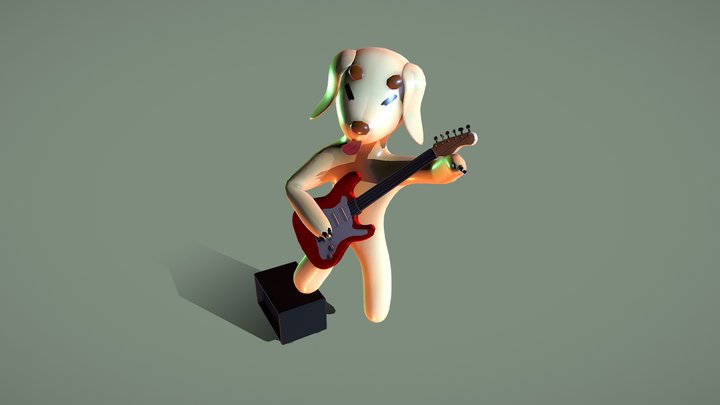Rocky the Rockstar! Worldskills Semi-finals 3D Model