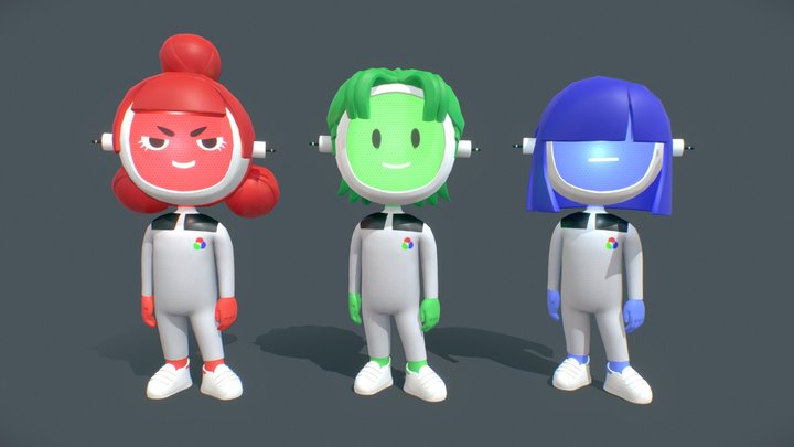 Court-Circuit characters 3D Model