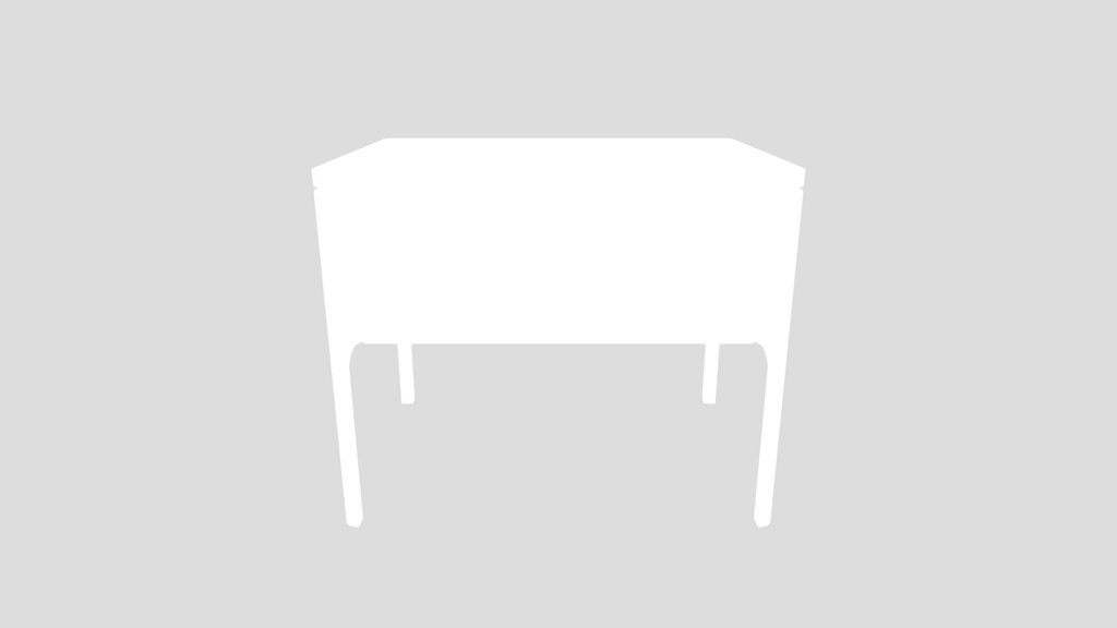 Dark Brown Wood Bedside Table