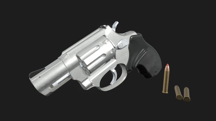 Taurus Revolver 3D Model