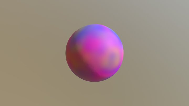 Ombre Sphere - Megan 3D Model