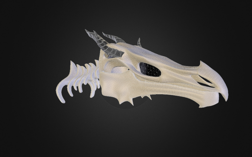 skyrim Skeleton Dragon Skull