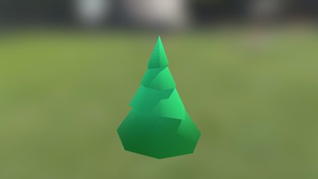 Low Poly Pine 3D Model