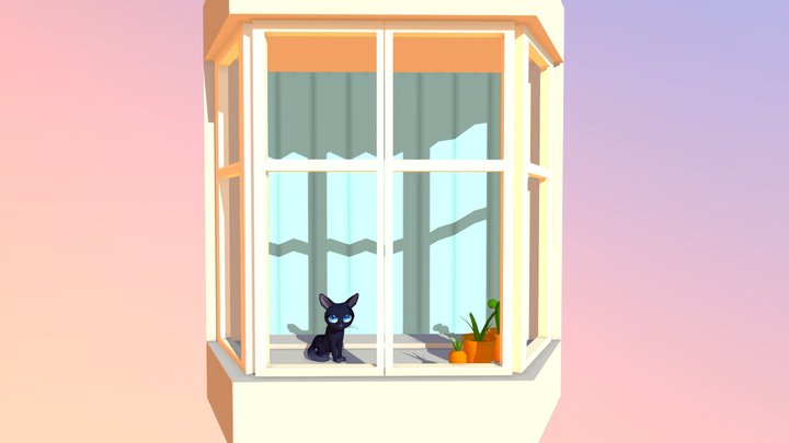 Black Cat 3D Model