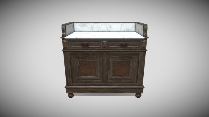 Victorian dresser 3D Model