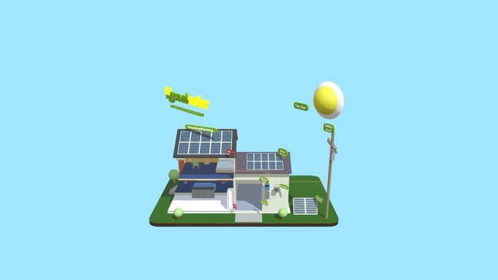 Seal Solar House  Less Materials 3D Model