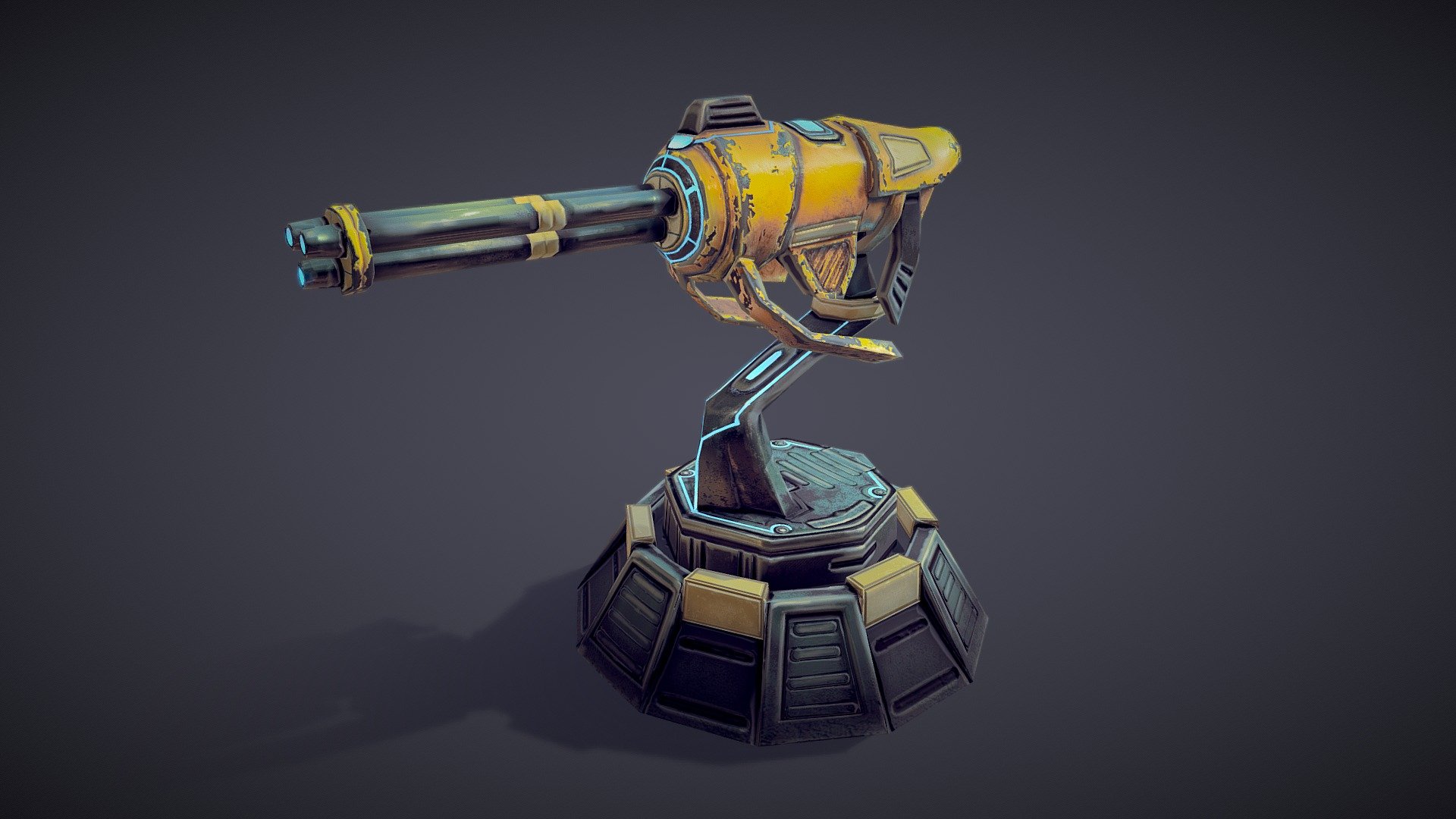 Sentry Gun - Download Free 3D Model By Daryna.soloviova [e64e9f9 ...