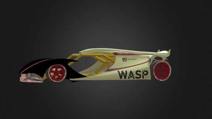 Bryvette Wasp CREAM (SHELL) 3D Model