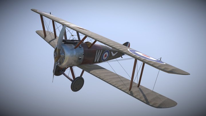 Sopwith Camel E.1 3D Model