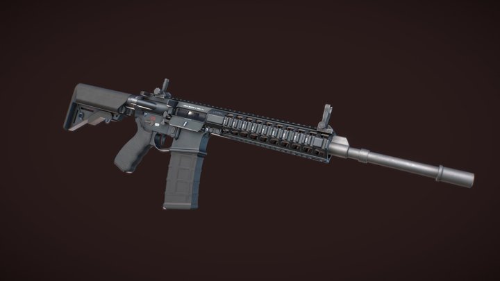 LMT - New Zealand Reference Rifle 3D Model