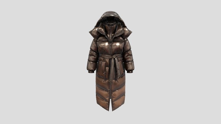 Mocha Brown Down Coat