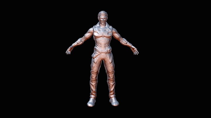 Adam Jensen Sculpture 3D Model