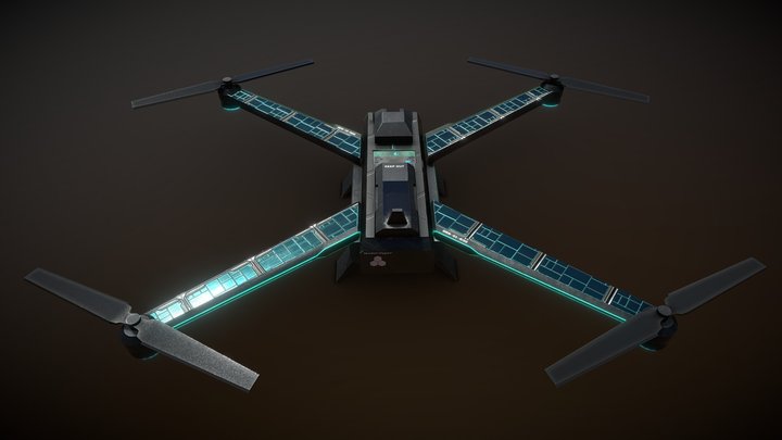 Future Drone 3D Model