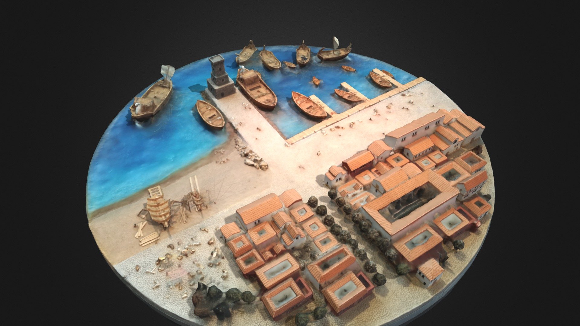 Maqueta de un puerto pesquero - ARQUA