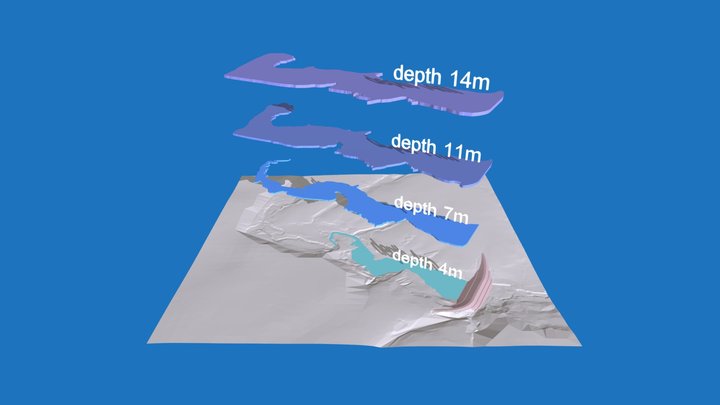 Range of depth 3D Model