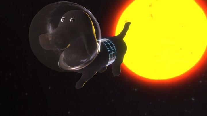 Spoace Dog 3D Model