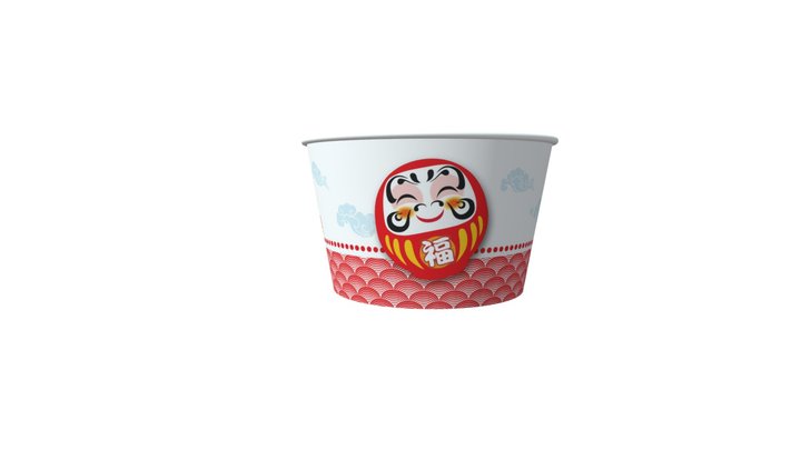 達摩850R湯杯3D展示圖 3D Model