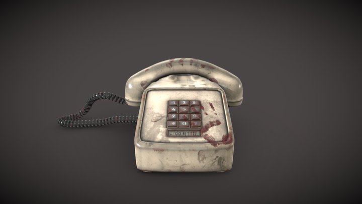 Post apocalyptic style retro telephone – Free 3D Model STL