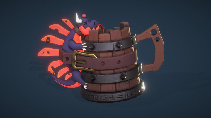 Dragon Tankard 3D Model
