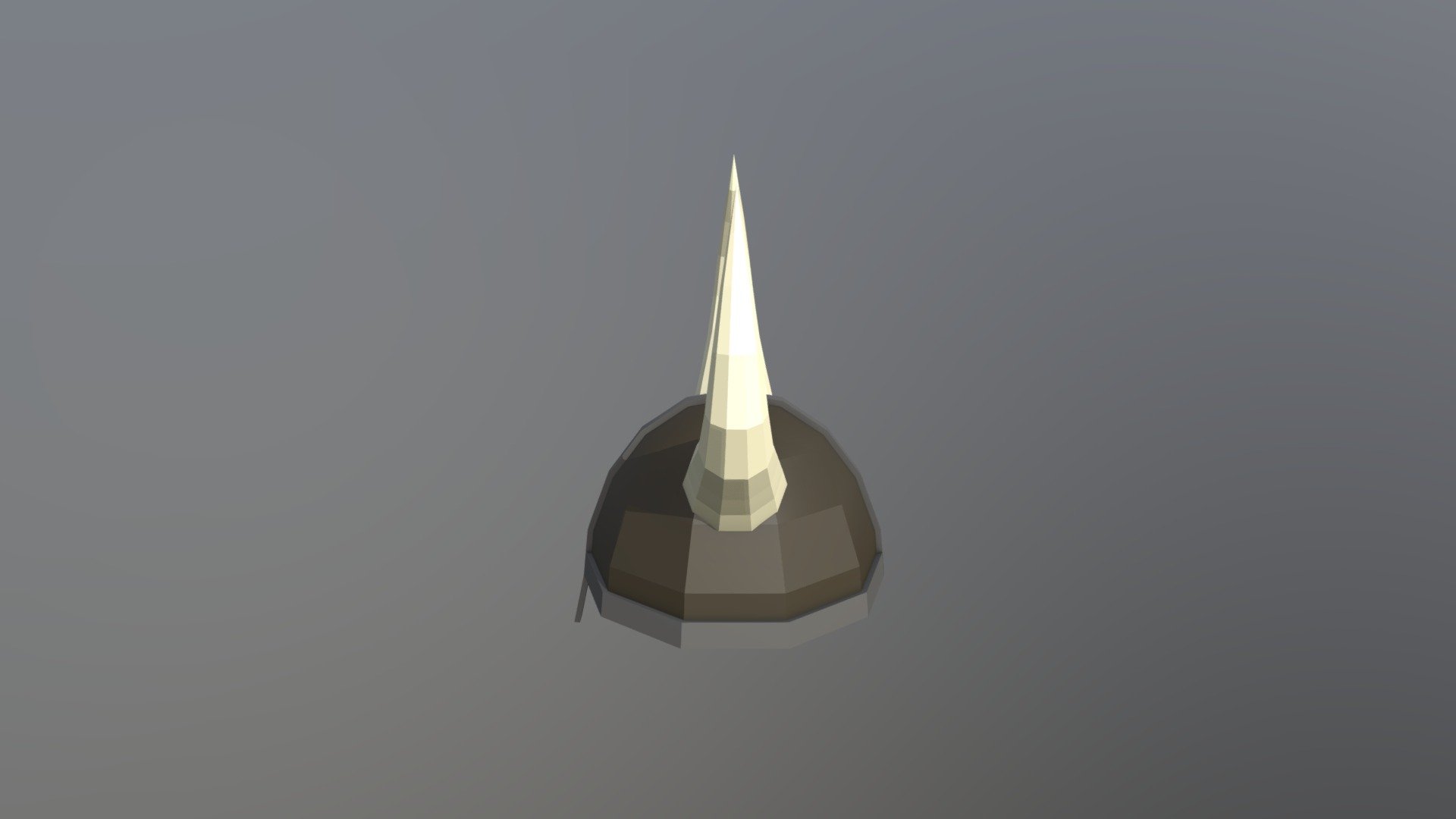 Textured Low-Poly Viking  Helmet