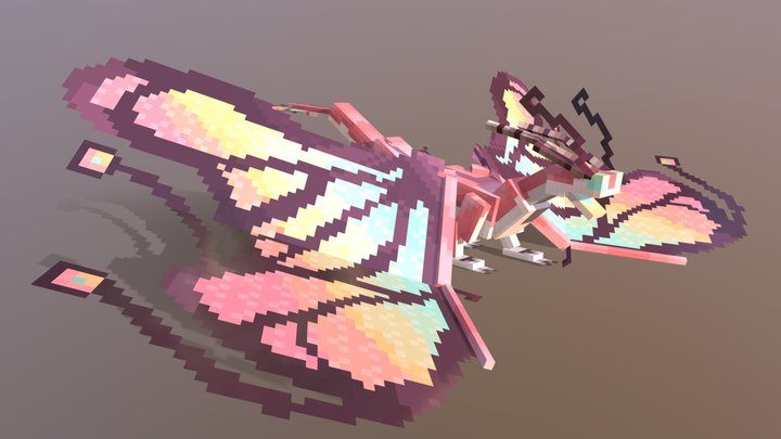 Lunarian (Butterfly Dragon) 3D Model