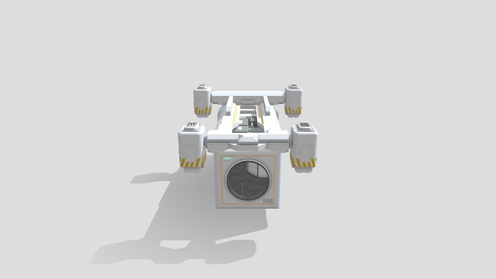 Sci Fi Aircraft 002 3D Model