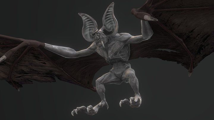 Bat 3D Model