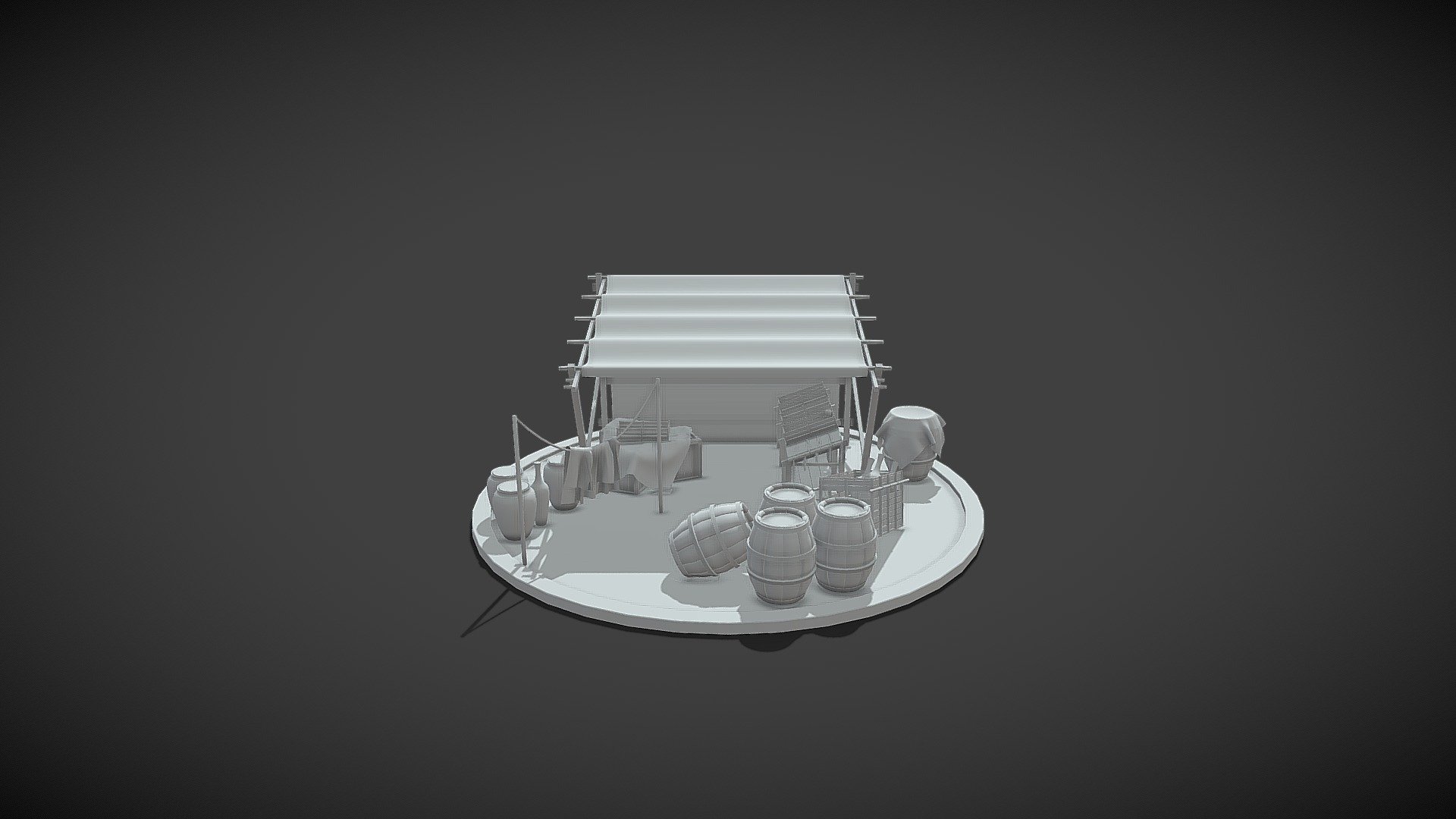 Messy market/ assembly assingment - Download Free 3D model by Denys_K ...