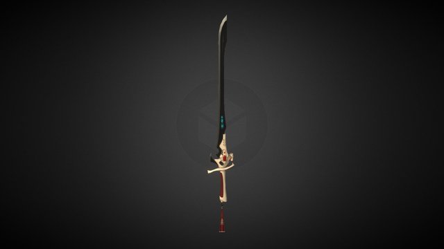 Eldar's Banshee Power Sword [PBR] 3D Model