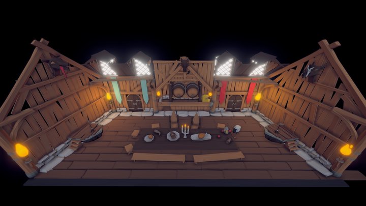 Viking Karaoke Bar 3D Model