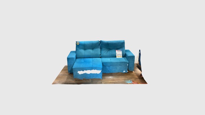 Blue couch 3D Model