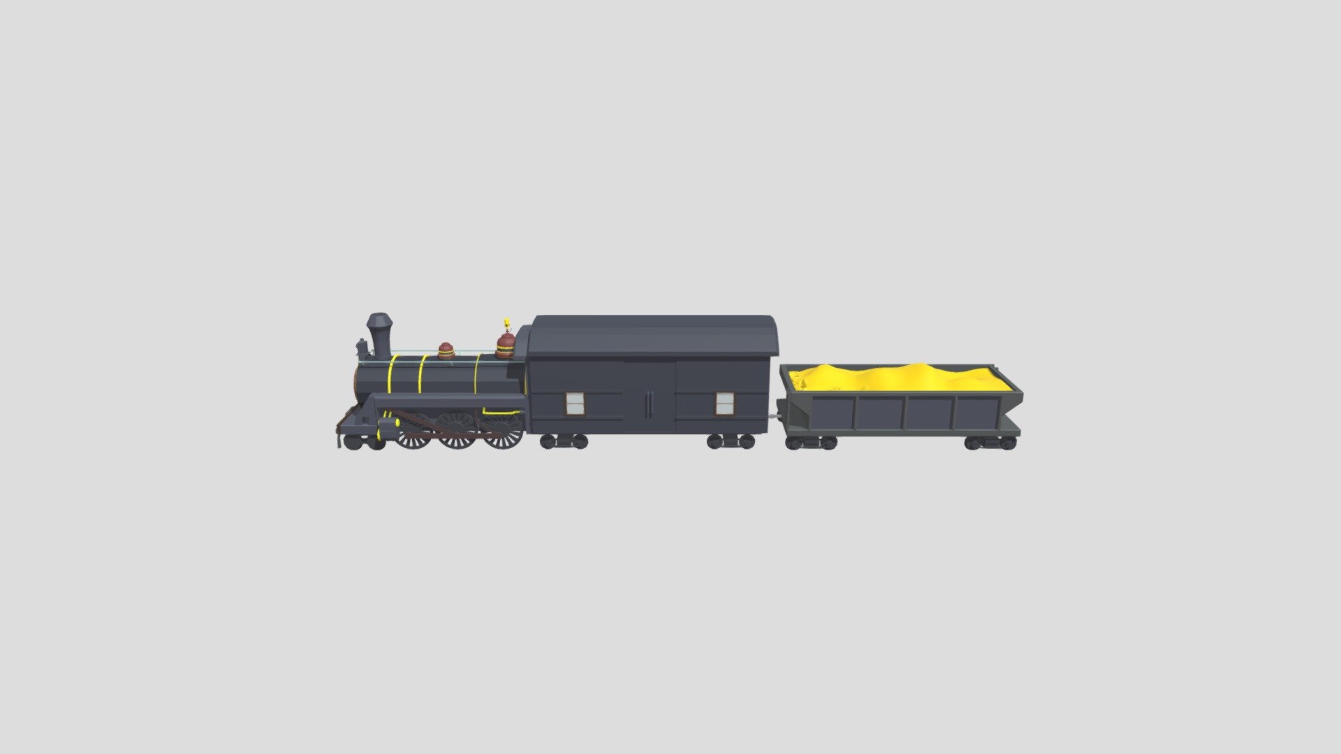 3D Locomotive train - 3D model by K_Taejin (@ktaejin0114) [e659752 ...