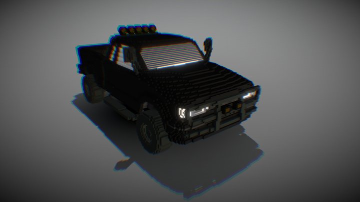 old mafia 4x4 truck 3D Model