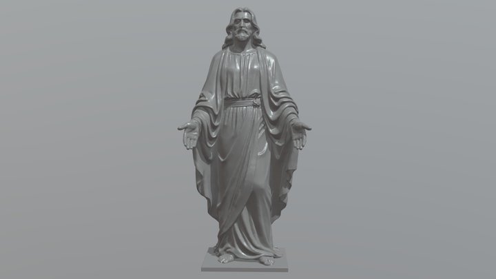 Jesus Christ Statue 3D Model