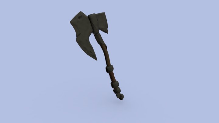 Stone War Axe - retry 3D Model